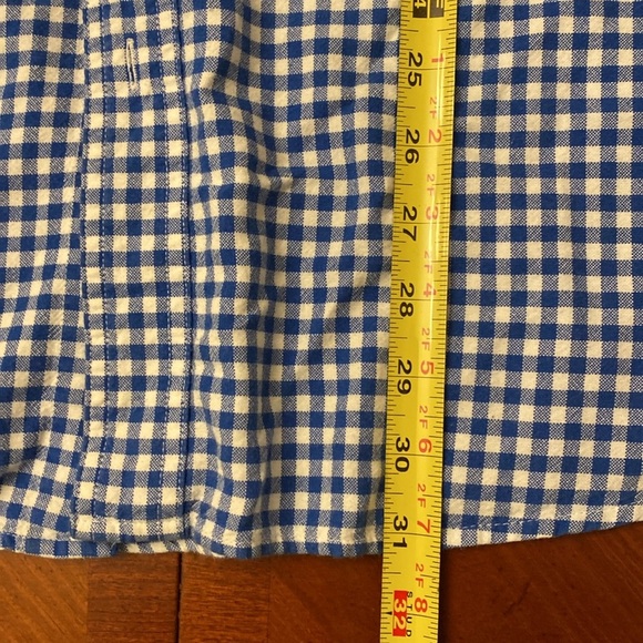 Chaps Shirt Blue Gingham XL - Picture 7 of 9